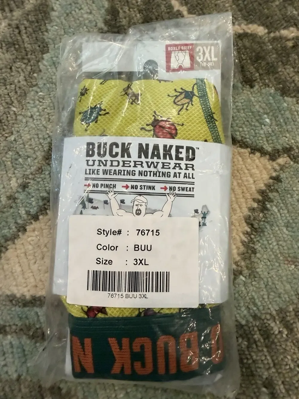 Duluth Trading Co Mens Buck Naked 3XL Performance Boxer Briefs Extra Long NWT